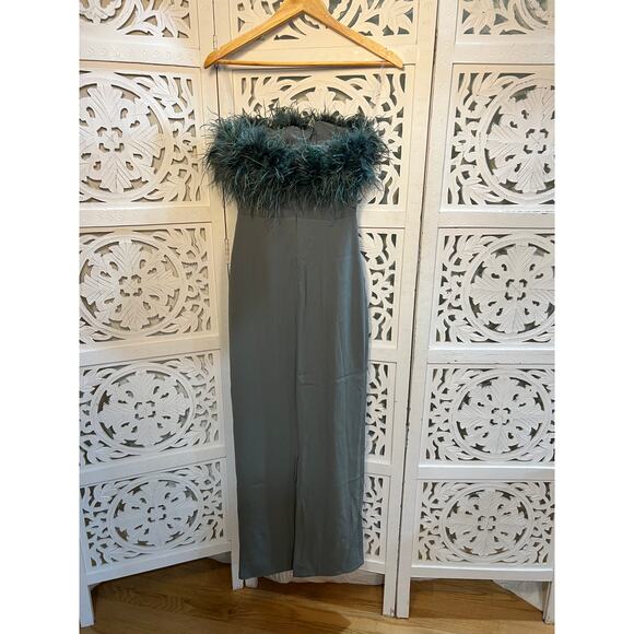 House of CB Juliene Eucalyptus Maxi Dres Size XS Extra Small - Picture 5 of 9